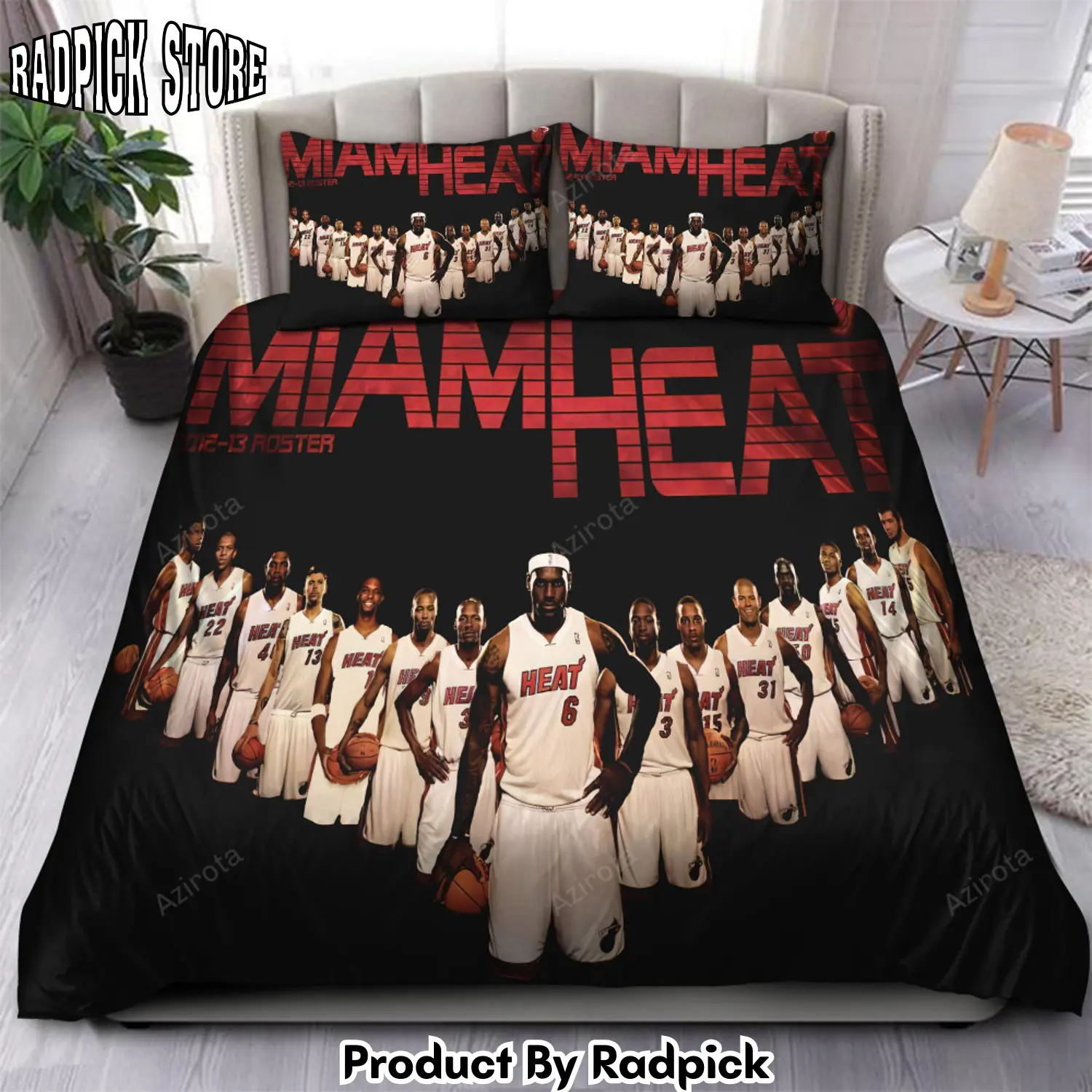 Radpick roster miami heat 32 bedding sets rp3279013